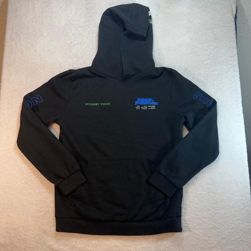 No Fear Street Tour Hoodie Black Graphic Sweatshirt Fearless by Choice youthXL
